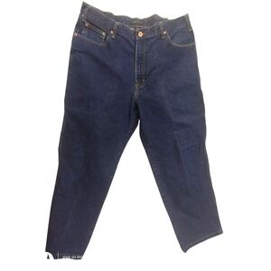 Perry‎ Ellis America Mens Jeans 38x30 Dark Wash Carpenter Style Denim